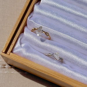 Clear Quartz Crystal Ring