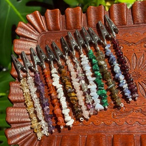 Kristalclip, clip kristallen toverstaf, armbandhulp, pin pinautomaat, pinautomaat, multifunctioneel hulpmiddel, lange nagelclip, handgemaakt cadeau