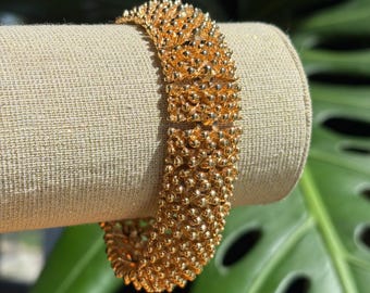 Vintage Sarah Coventry 1973 gold Armband antikes Schmuck großer Armreif
