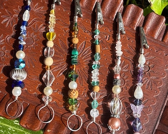 Crystal Clip, Crystal Wand Clip, Bracelet Helper,  ATM Credit/Debit Card Clip, Multi-use Tool, Long Nail Clip, Handmade Gift