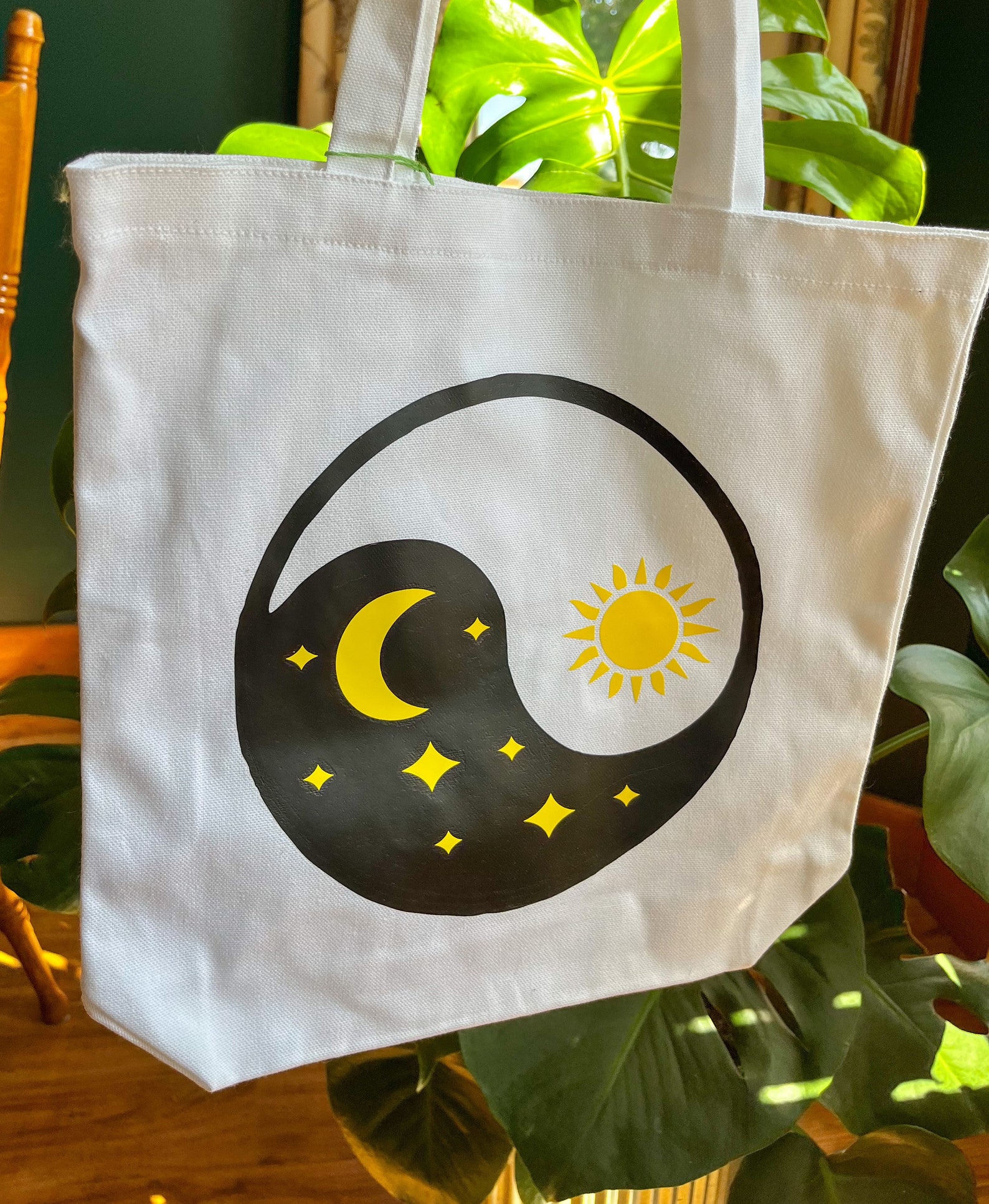 Celestial Yin Yang Tote Bag Sun and Moon Yin Yang Tote Bag Etsy