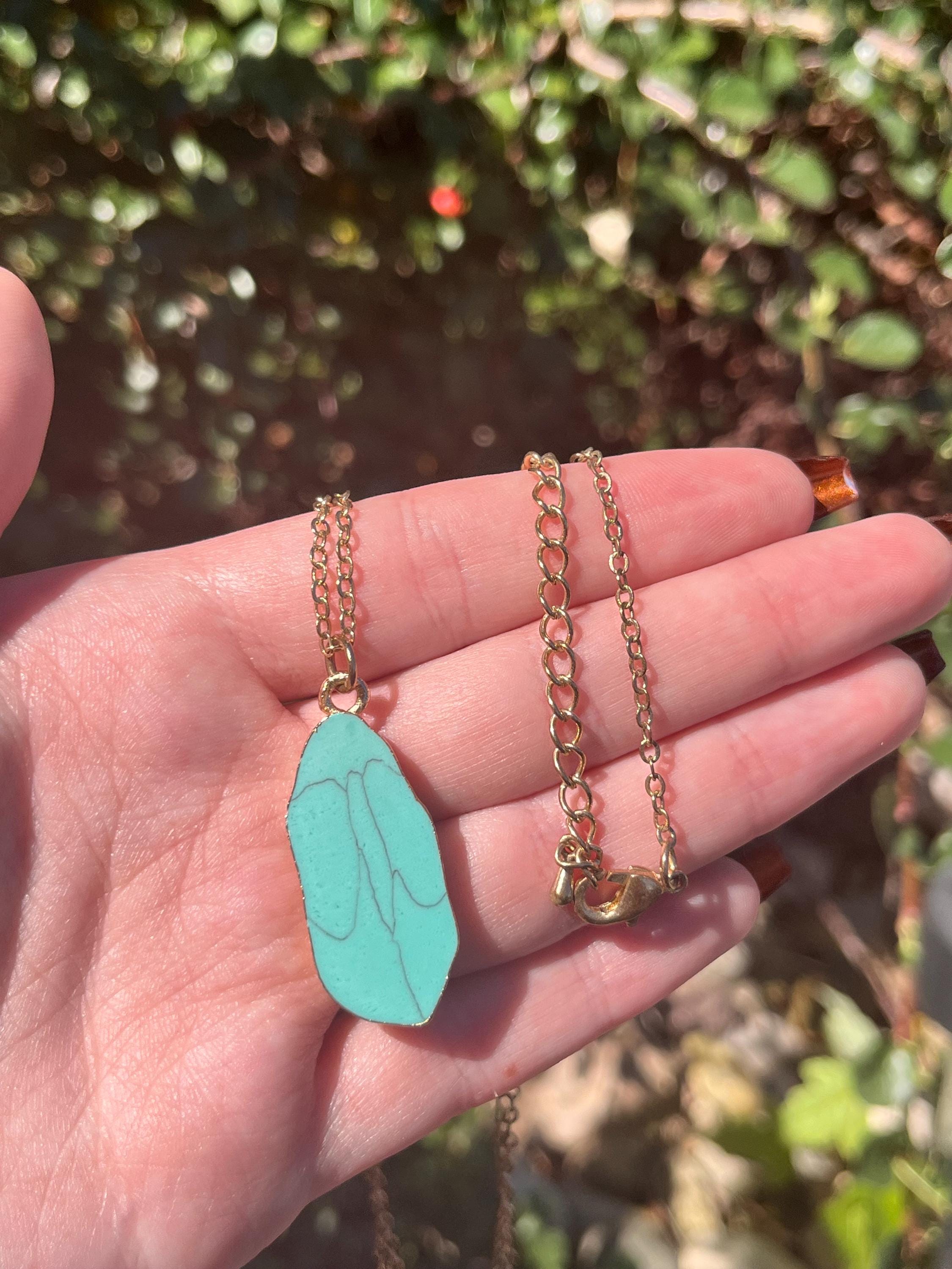 Collier Vintage En Argent Sterling Avec Corail Et Turquoise - Signé HBY, 24.2 Grammes, Occasion
