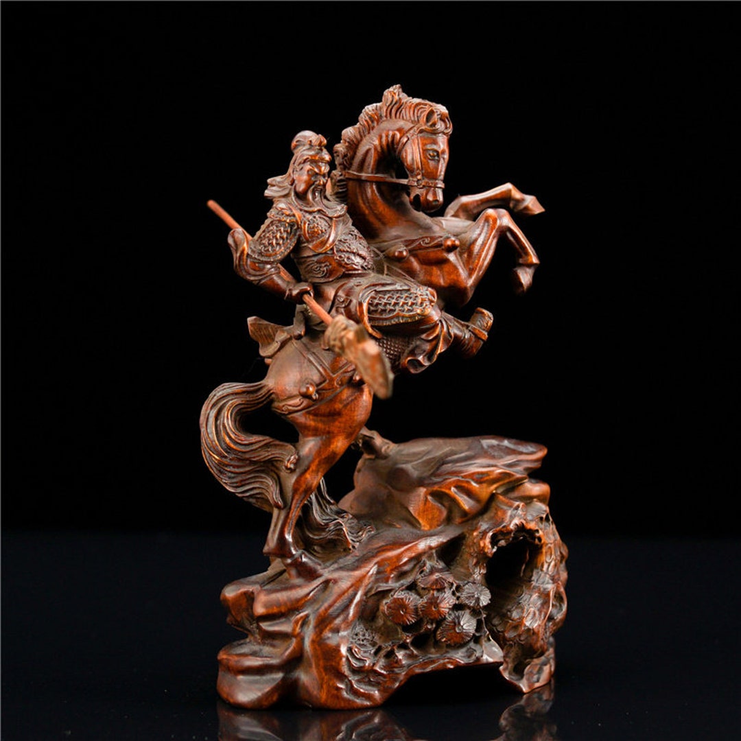 Three Kingdoms Guan Yu Knight Sculpture Handcrafted Guan picture