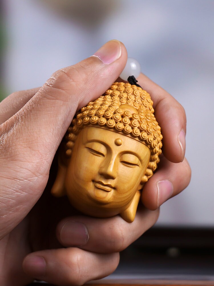 Buddha Head Pendant - Etsy