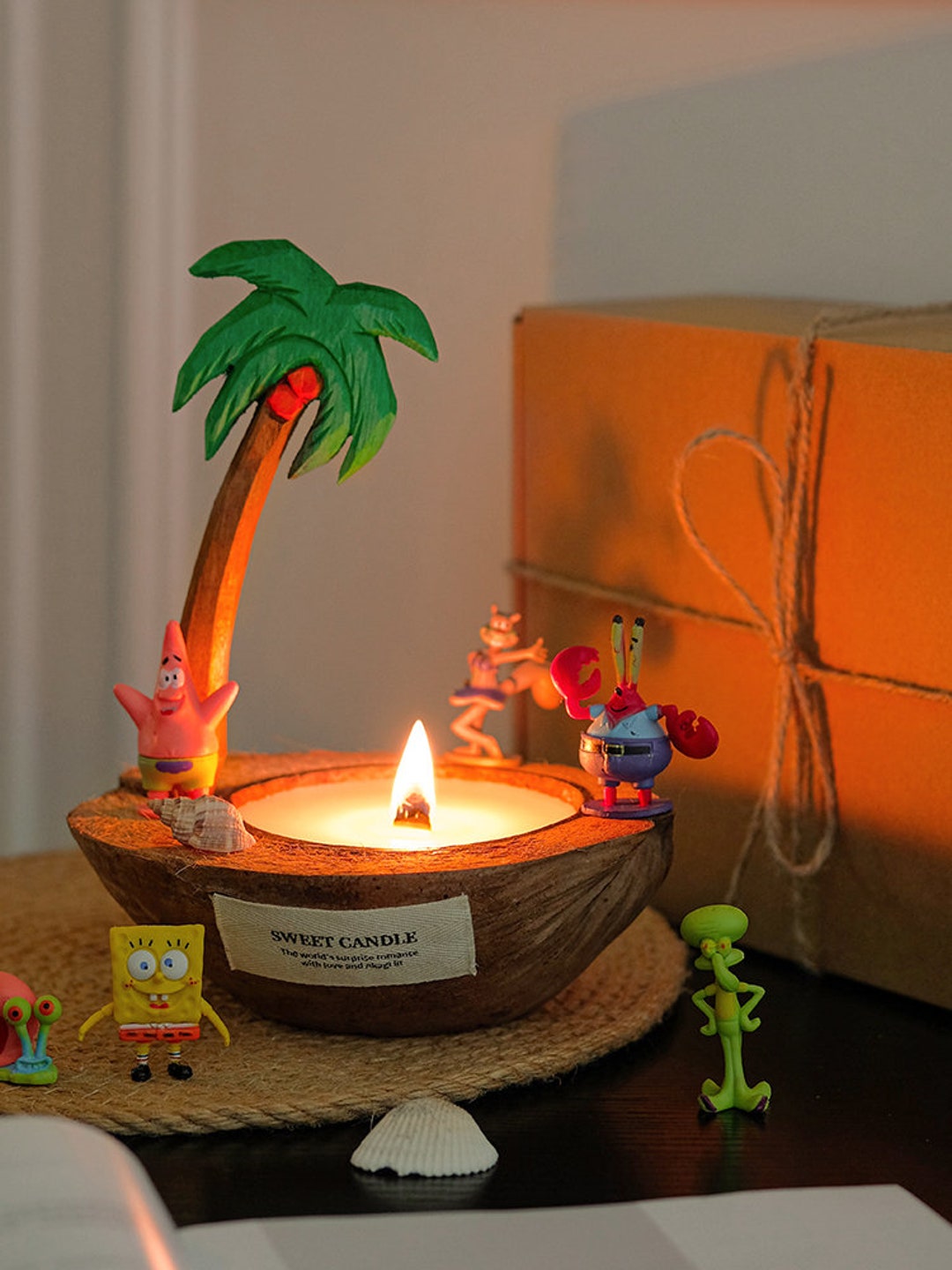 Spongebob Island Vibes Handmade Candle Gift Set, Unique and Fun