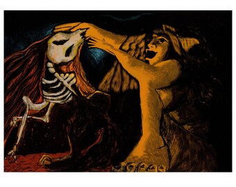 La Loba print/muurkunst/beperkte editie