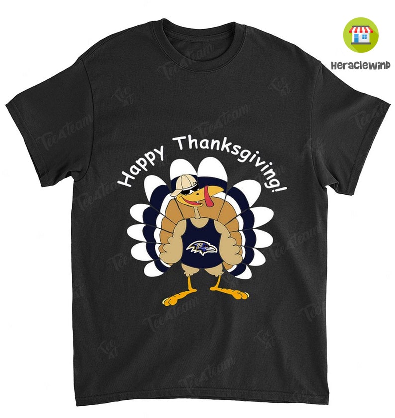 Baltimore Ravens American Football Team Happy Thanksgiving T Shirt