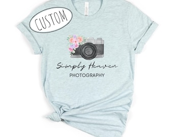 Custom Photographer Shirt Personalized Photographer Gift for Wedding Photographers Camera T-Shirts Photography Gifts for Photography Lover