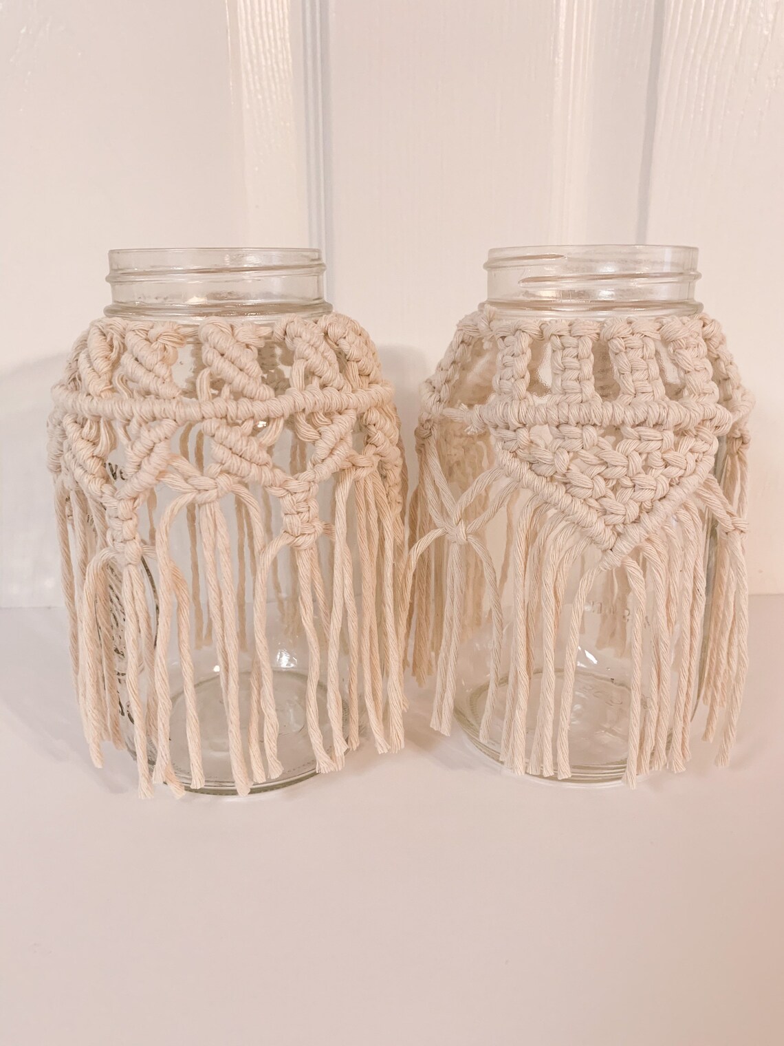 Handmade Macrame Mason Jar Cover Etsy