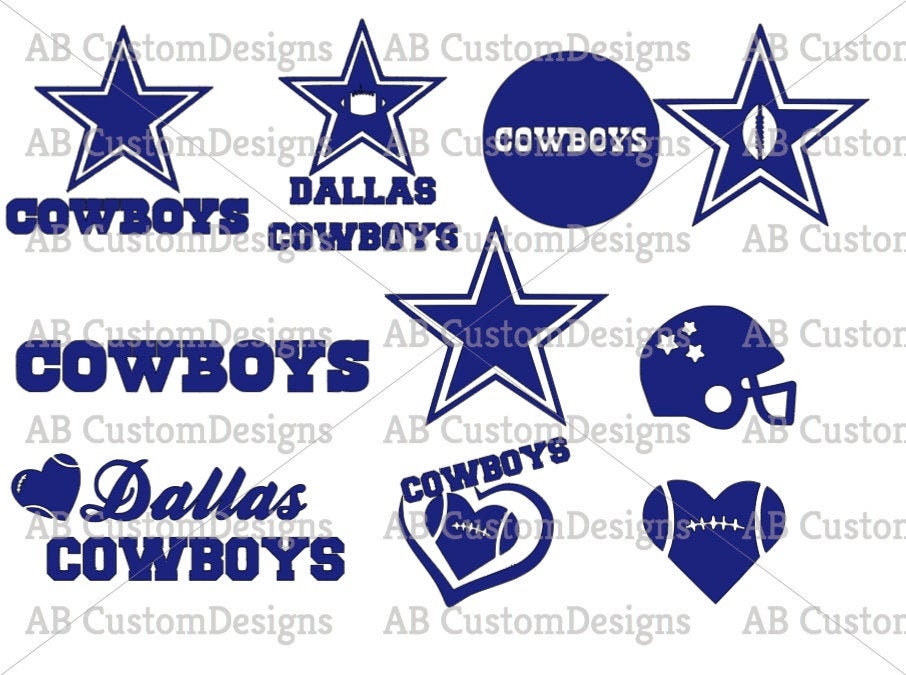 Dallas Cowboys Football Logo SVG, Silhouette Files, Cricut Files, Dig…