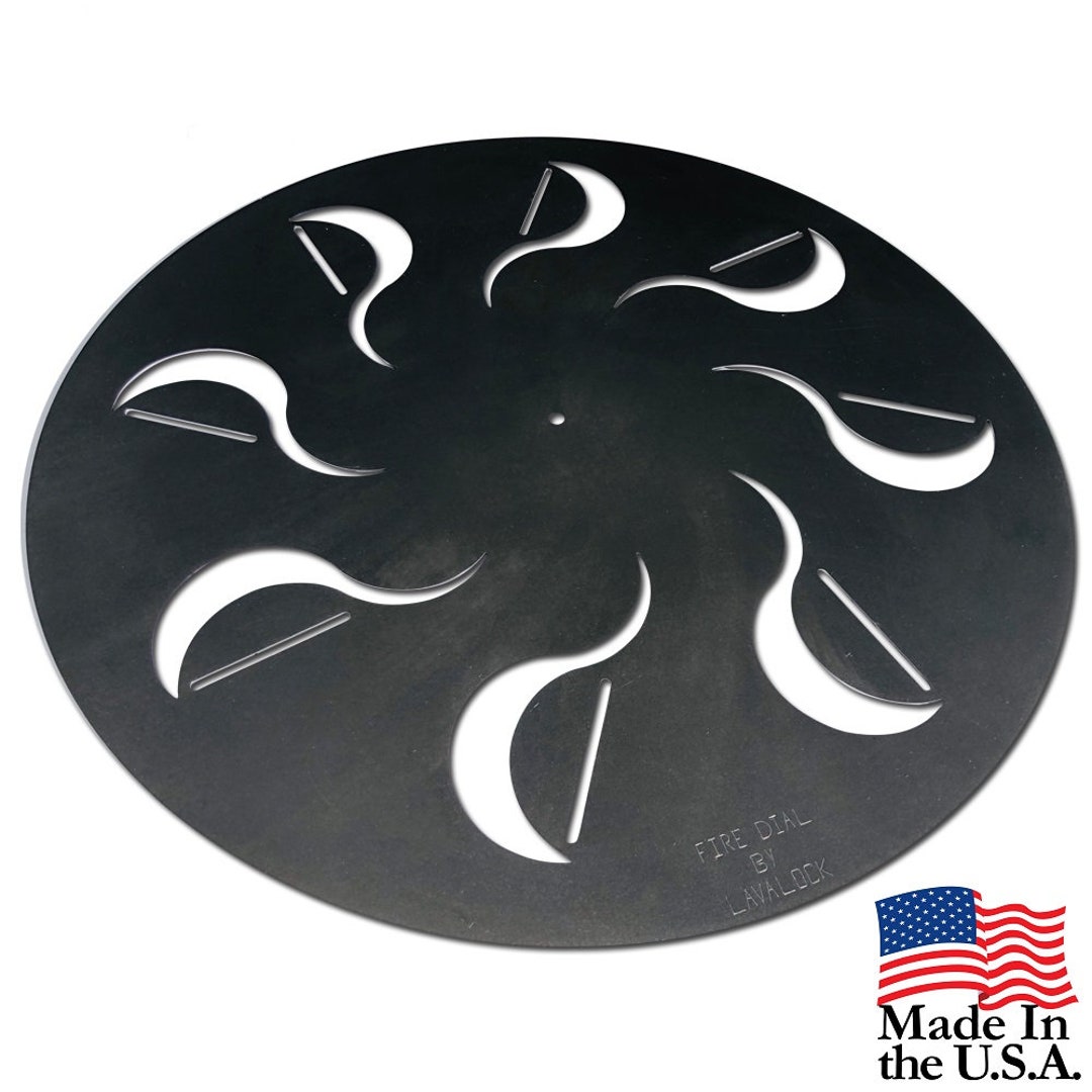 Firedial® UDS Adjustable Heat Shield deflector Plate for 55 Gallon Ugly