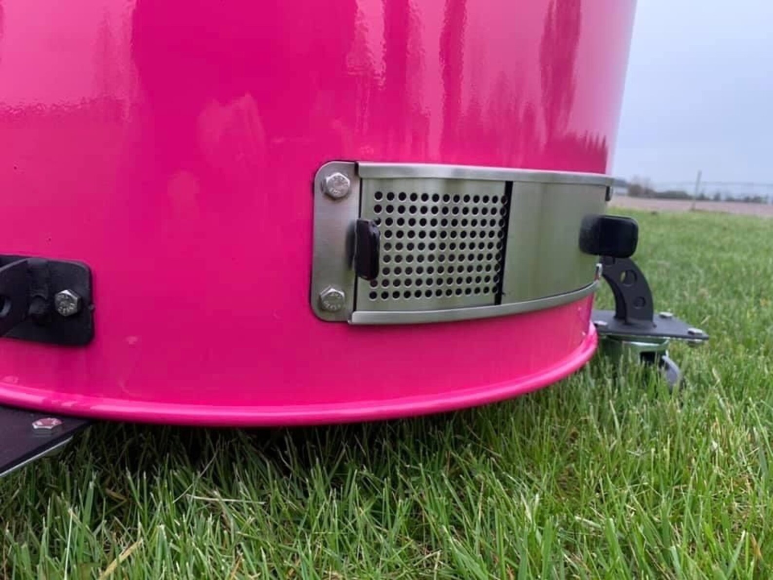 Stainless Slide Intake for UDS 30/55 Gal and Kamado 20, 21, 23 Inch