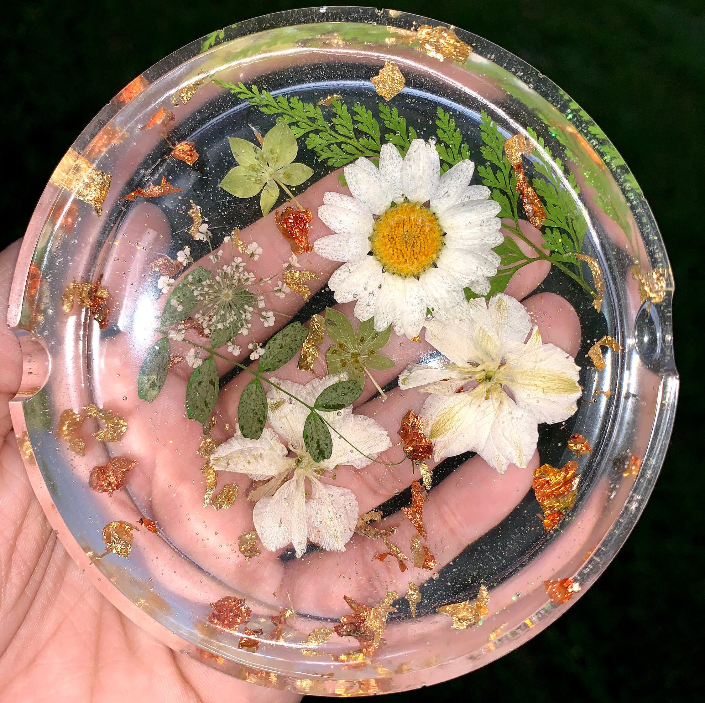 Flower Resin Ashtray Etsy