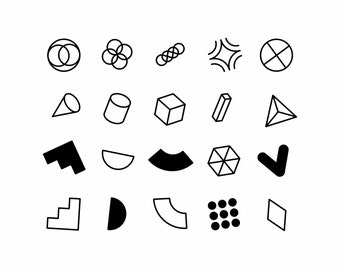 Geometric stamps for Procreate #2
