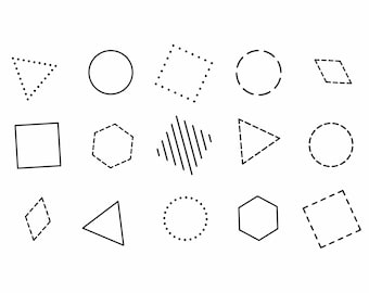 Geometric stamps for Procreate