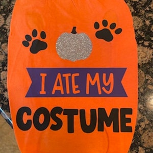 Dog Halloween Shirt (I ate my costume)