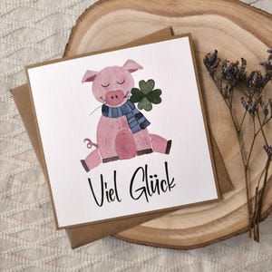 Grußkarte Viel Glück