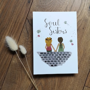 Postkarte Soul Sisters