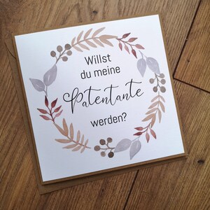 Grußkarte Patentante