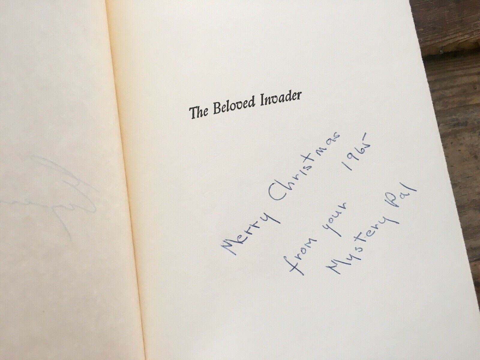 1965 SIGNED the Beloved Invader by Eugenia Price, First Edition, HC/DJ