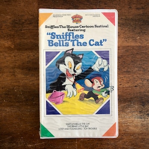 80s SEALED Sniffles Bells the Cat BETA Movie, Mouse, MGM/Ua, Viddy-Oh! for Kids, Vintage 1986, Animated Cartoon Film, Clamshell, Festival