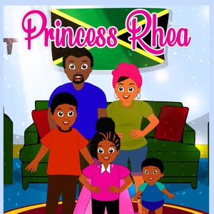 Princess Rhea: A motivational story to empower self love and confidence | celebrating black girl's natural hair