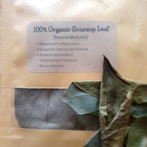 Jamaican Soursop leaves 100% ORGANIC wild harvested 15g