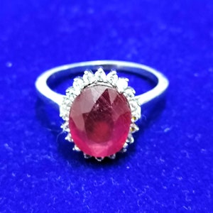 AAA+ Natural Certified Ruby Ring 5.50 Carat, 925 Sterling Silver, Handmade Ring For Men And Women