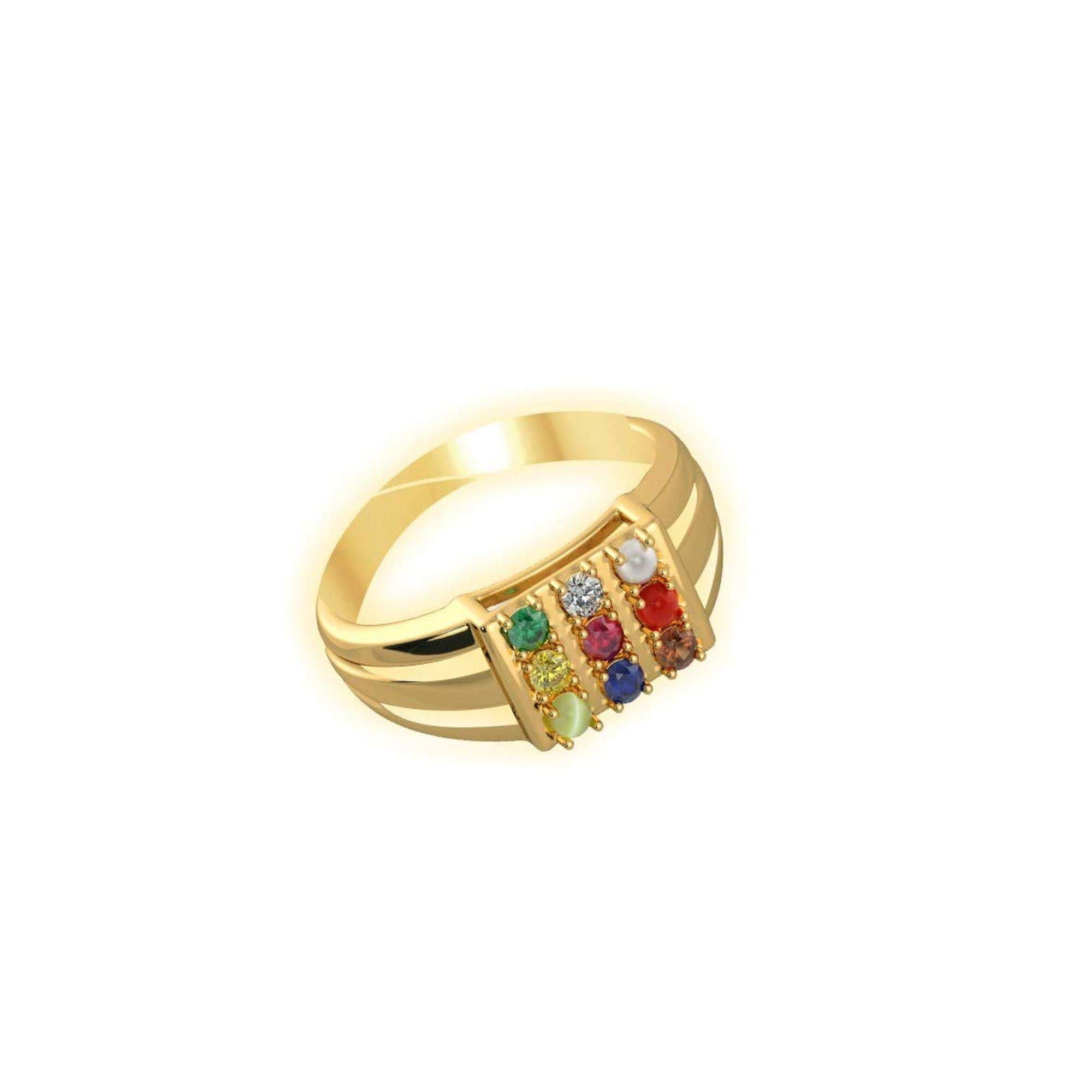 NAVARATNA RING 3D model 3D printable | CGTrader