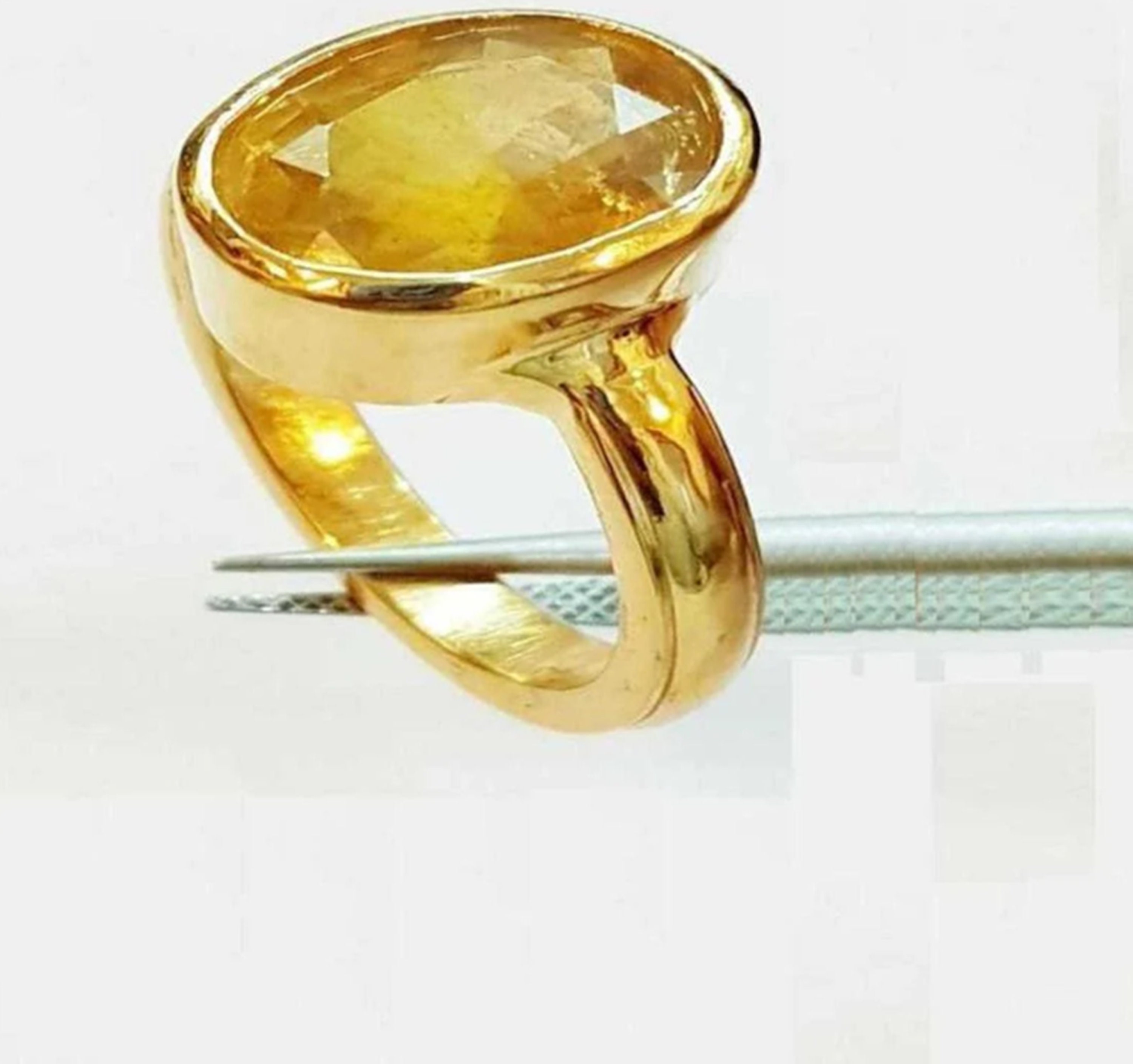 Buy Pushkaraj Guru Gemstone Yellow Sapphire 3 carats Buy online from india