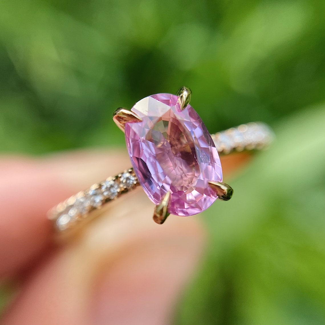 lab created pink sapphire lab created pink sapphire