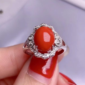 Tanishq red coral best sale ring