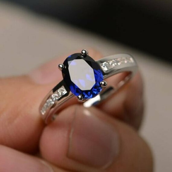 Tanishq blue sapphire ring sale
