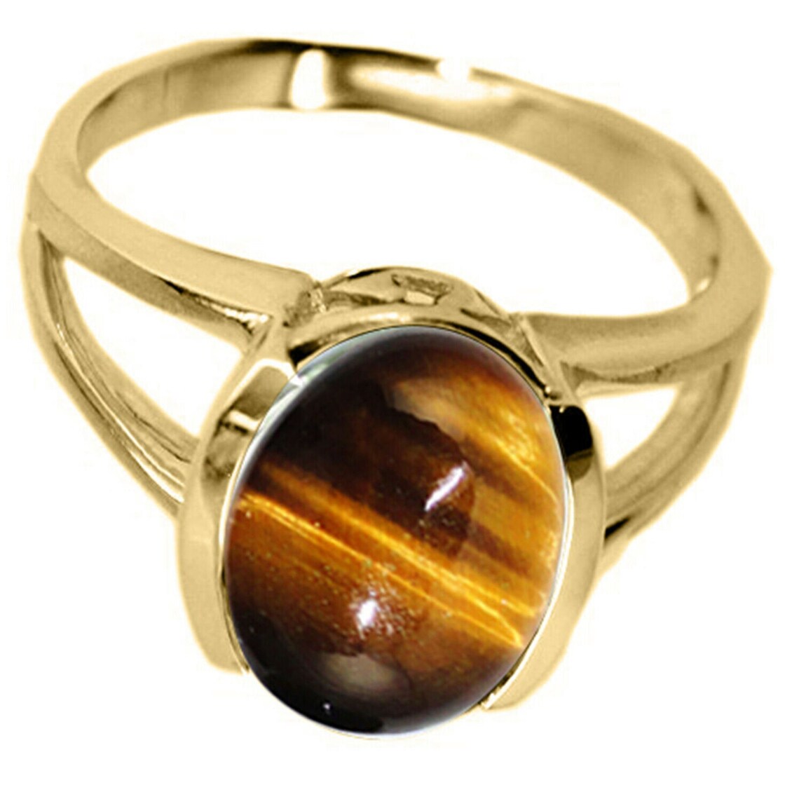 Natural Certified Tiger Stone 5.25 Carat 925 Sterling Silver Etsy