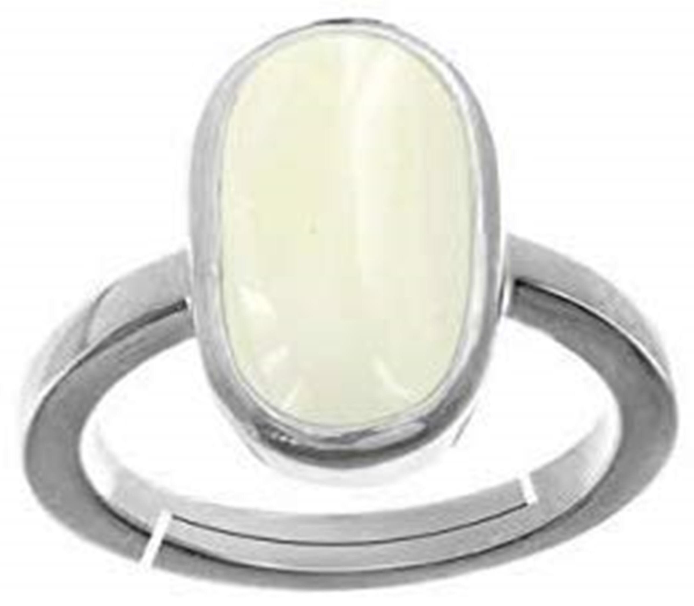 Jaipur Gemstone White Coral Ring with Natural White Coral stone Stone Coral  Silver Plated Ring Price in India - Buy Jaipur Gemstone White Coral Ring  with Natural White Coral stone Stone Coral