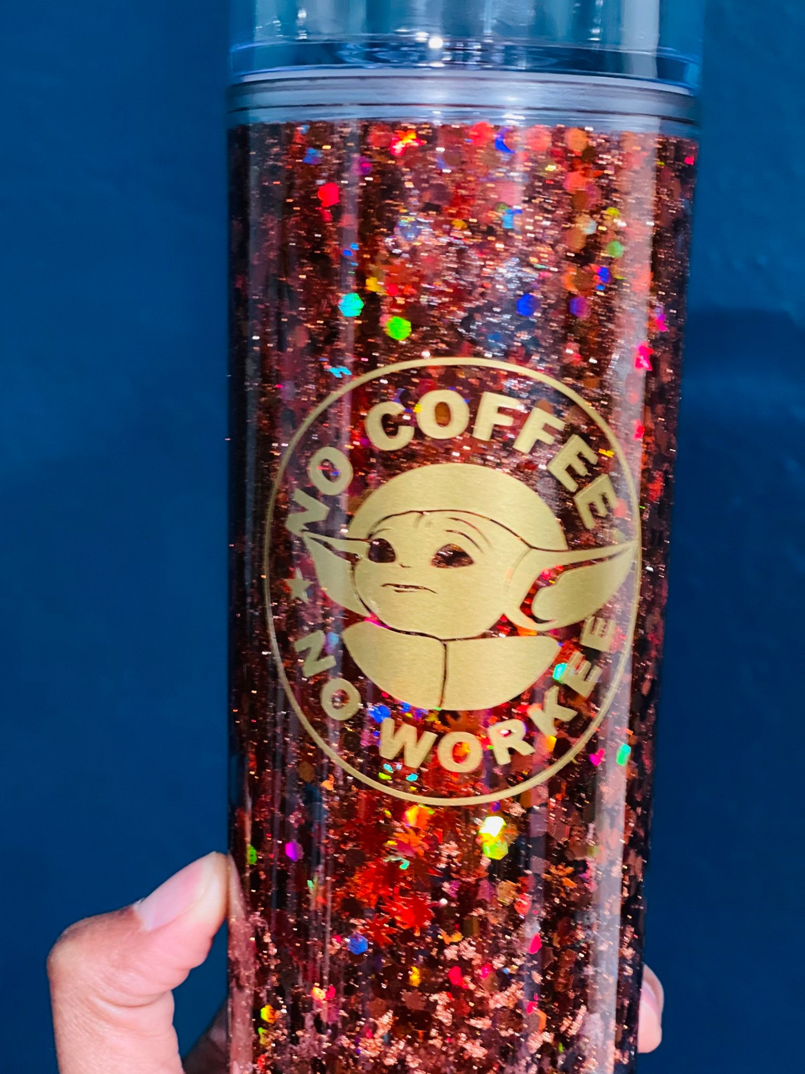 Snow Globe acrylic tumbler Etsy