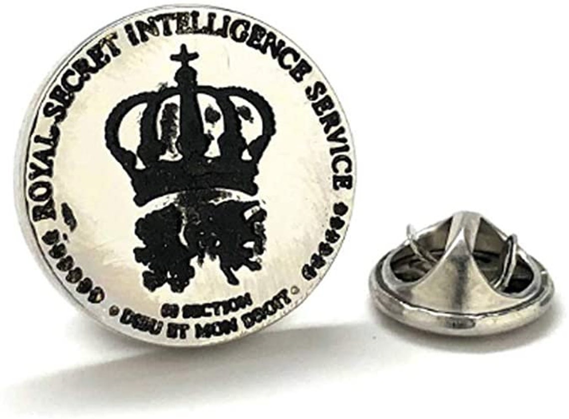 Lapel Pin Her Majesty's Secret Service Lapel pin Silver Etsy