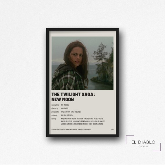 Twilight Saga New Moon Movie Poster / Minimalist / Digital  Etsy