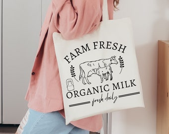 Farm Fresh Milk Downloadable File SVG, PNG, JPG | Cow | Farm | Farm House | Cow Lover | Farm Animal