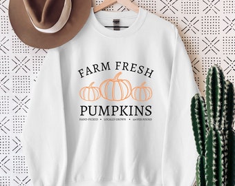 Farm Fresh Pumpkin Downloadable File SVG, PNG, JPG | Halloween | Fall | Farm | Trendy