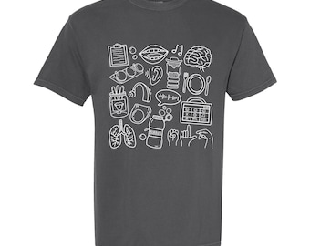 Speech Language Pathology Doodles T-Shirt | SLP T-Shirt| Speech Therapy Shirt | Speech Language Pathologist | Speech Tee
