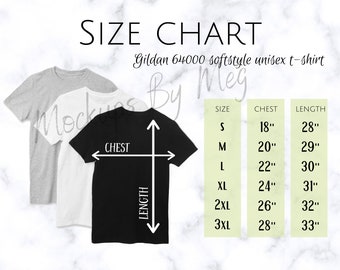 size of t shirt chart