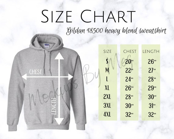 gildan sweatshirt sizing