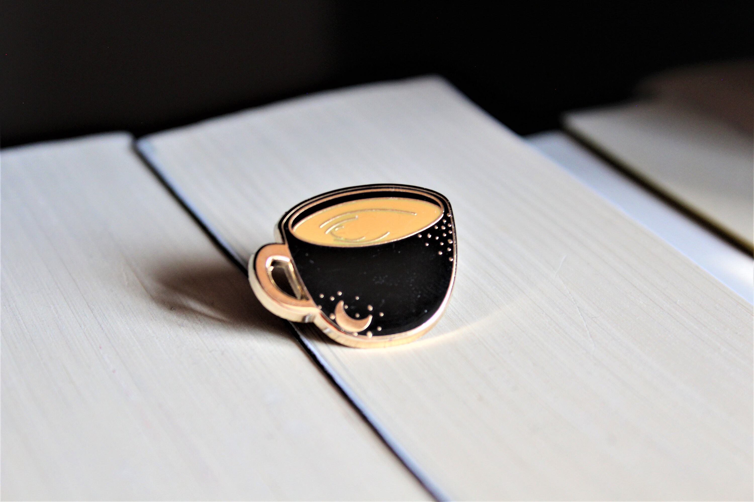 Coffee Mug Pins Enamel Pin Lapel Pin Gold Plated Set | Etsy