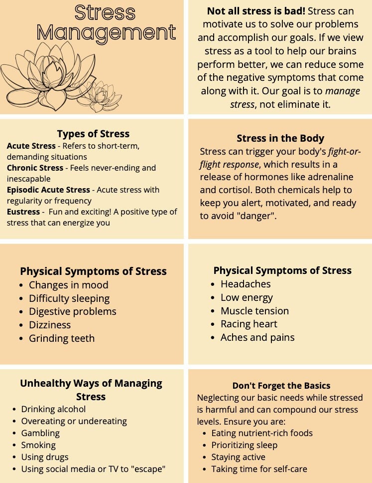 Stress Management and Relief | Coping Skills for Stress | Stress and Anxiety Relief | Coping Strategies | Coping Cards | Gratitude | Journal