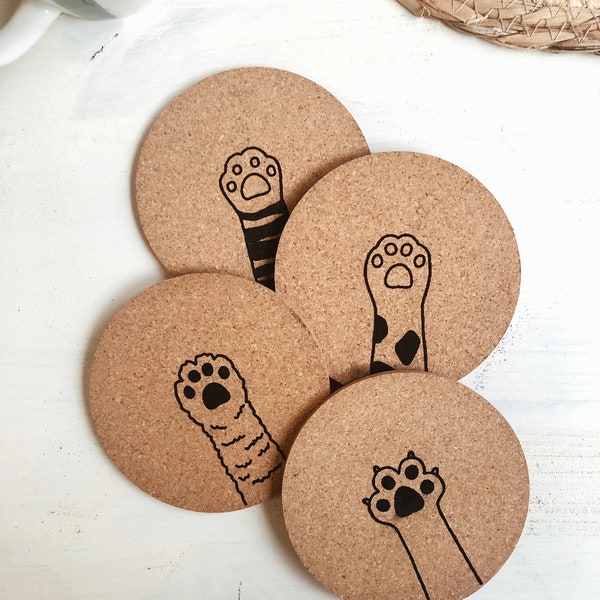 Personalized cork coasters, coasters, personalized coasters, cork engraving, kitchen accessories, gift idea
