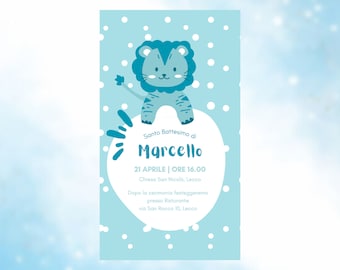 Digital invitation, baptism, confirmation, communion, digital file, customizable invitation, wedding favors, girl, boy