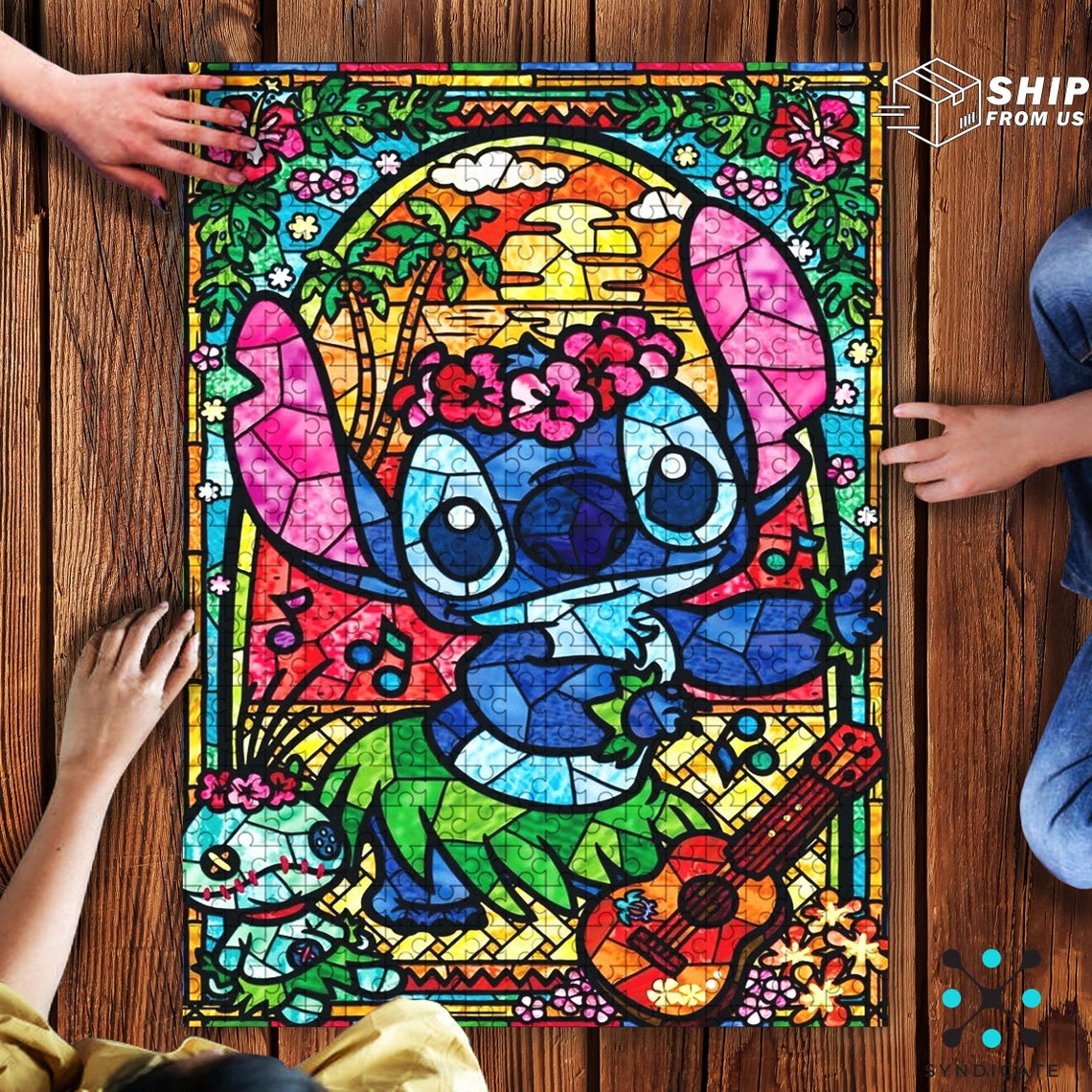 Stitch Jigsaw Puzzle Disney Movie 500 Piece 1000 Piece Etsy