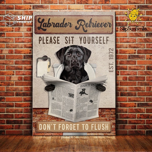 Labrador Bathroom Decor Etsy