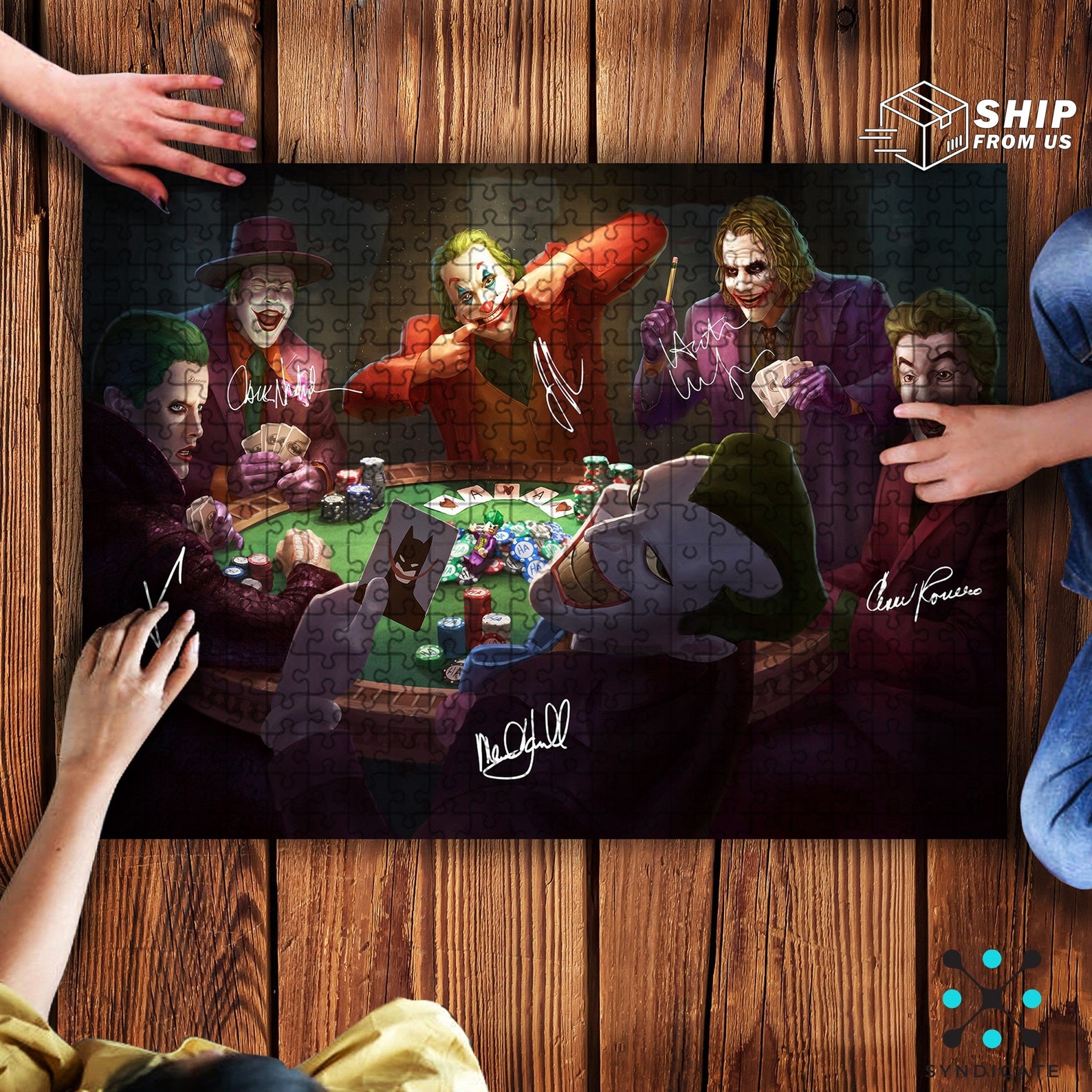 Joker Movie Jigsaw Puzzle Joker Playing Card 500 Piece 1000 Etsy